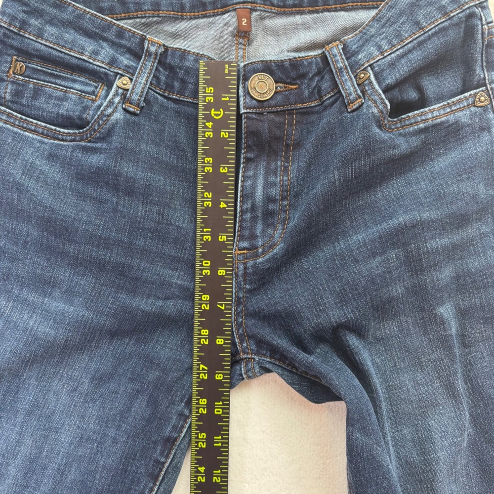 Kut from the Kloth Katy Boyfriend Women Size 2 Dark Blue Jeans Excellent Stretch - Picture 6 of 10